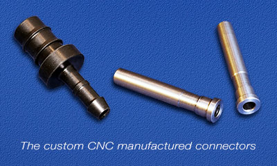 The custom CNC manufactured connectors which are incorporated into each pump hose from January 2021 The custom CNC manufactured connectors which are incorporated into each pump hose from January 2021