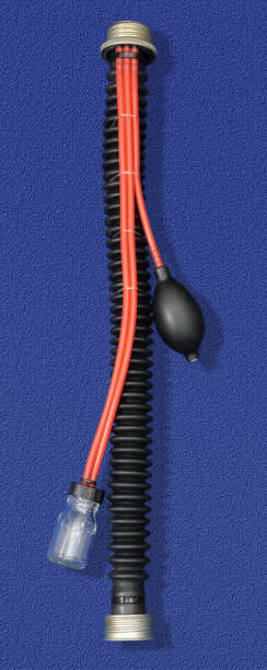 L pump hose with red tubing