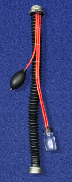 R pump hose with red tubing